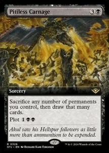 MTG PITILESS CARNAGE 326 FOIL EXC - CARNEFICINA IMPIETOSA - OTJ X EN - MAGIC - Imagen 1 de 1
