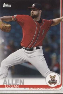 2019 Topps Pro DeBut LOGAN ALLEN Base Single - EL PASO CHIHUAHUAS - #91 - Picture 1 of 1