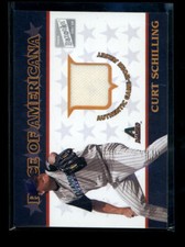 CURT SCHILLING 2003 TOPPS BAZOOKA PIECE OF AMERICANA GAME USED JERSEY AD5182