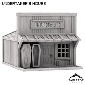 Undertaker's House - Old Wild Western Rush - Wild West Terrain Wargaming - Bild 1 von 5