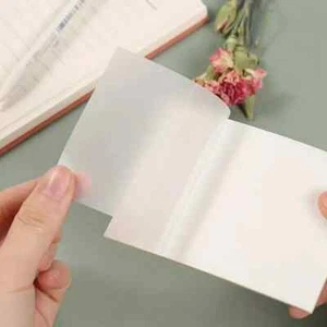 50 Blatt durchscheinend wasserdicht 3 Zoll quadratisch selbstklebend Haftnotizen Pad - Bild 1 von 6