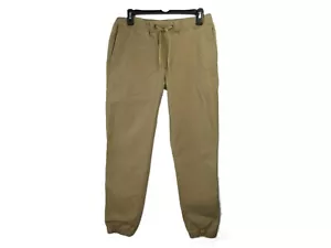 Goodfellow & Co Mens Athletic Slim Fit Chino Khaki Jogger Style Activewear Pants - Picture 1 of 9