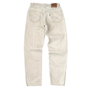 Vintage Levi's 550 Jeans Relaxed Fit Tan 34x34 (32x33) Made In USA Red Tab Denim - Picture 1 of 15