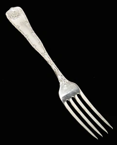 Tenedor de almuerzo Tiffany & Co Wave Edge plata esterlina 7 1/8" - Imagen 1 de 4