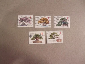 USA Used, 2012 Issue, Forever, Bonsai Trees, (Set of 5). Scott #4618-22 - Picture 1 of 1