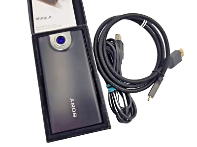 Sony Bloggie MHS-FS1 HD Digital Still Camera Video Camcorder BLACK USB 5MP - Image 1 of 4