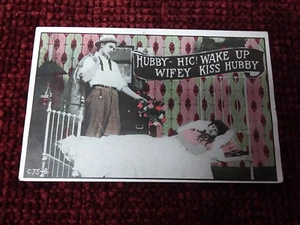 Antique post card 1914 Oregon humorous divided bk 1 cnt stamp white border C75-6 - Picture 1 of 2