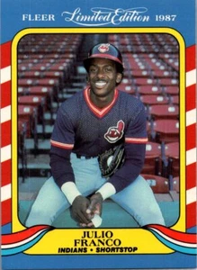1987 Fleer Limited Edition #15 Julio Franco - Picture 1 of 2