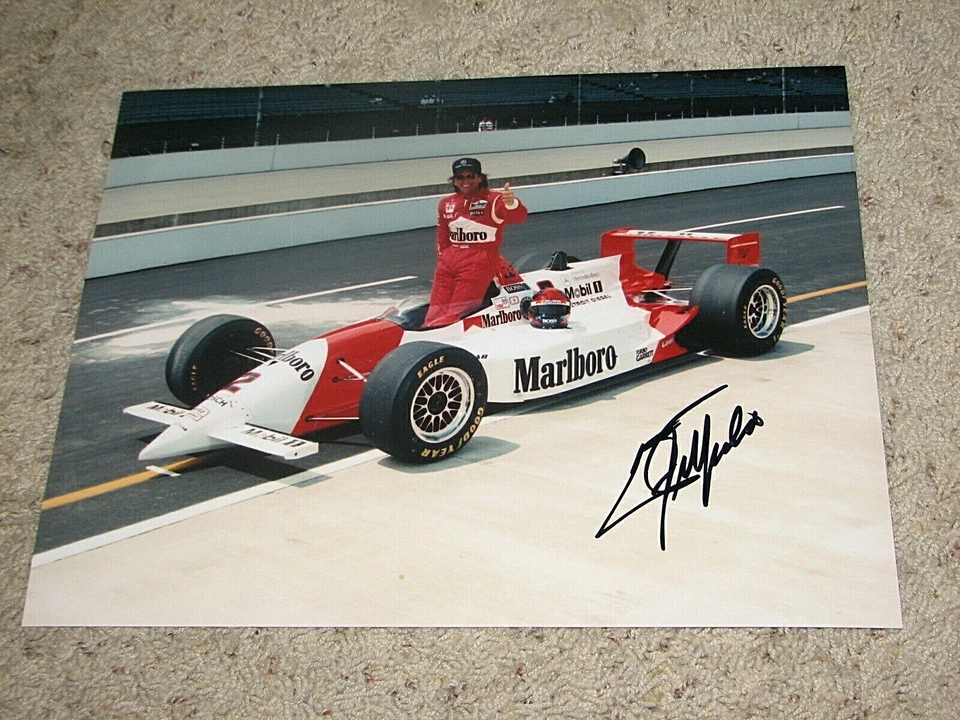 FOTO 11x14 firmada por conductor de coche Emerson Fittipaldi Indy certificado de autenticidad  Foto 1 de 1