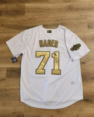 ALL STAR JOSH HADER SIGNED AUTO AUTOGRAPH BREWERS ALL STAR GAME JERSEY READ - Image 1 of 4