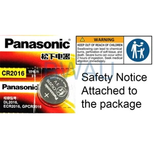 Panasonic CR1220 CR1616 CR1620 CR1632 CR2025 CR2032 CR2430 CR2450 Battery 3V - Picture 1 of 19