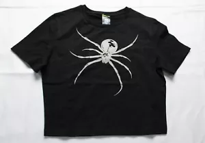 Twin Paranormal Women's Short Sleeve Spider Graphic T-Shirt AP2 Black Size: XL - Picture 1 of 4