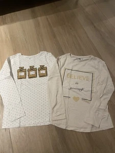 2er Set Mädchen Shirt Langarm Gr. 146 Primark - Bild 1 von 5