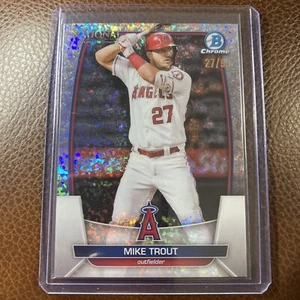 2023 Bowman Chrome NSCC National MIKE TROUT Sparkle Refractor Jersey # 27/99 1/1 - Picture 1 of 4