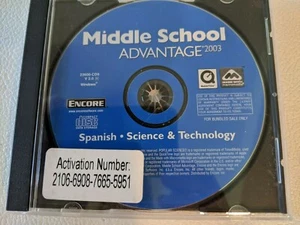 MIDDLE SCHOOL ADVANTAGE 2003 - Spanish - Science - Technology CD - Picture 1 of 3