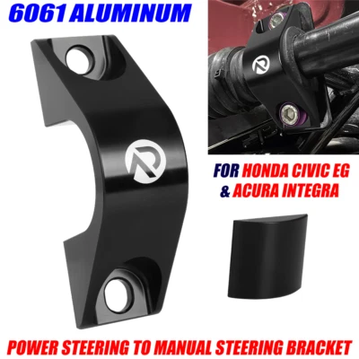 Power Steering to Manual Steering Bracket Kit For Honda Civic EG & Acura Integra - Image 1 of 4