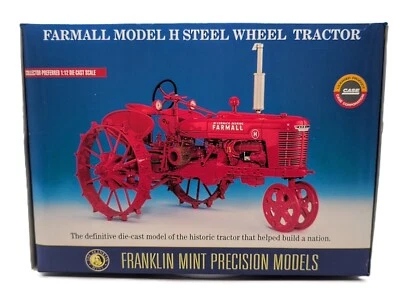 1/12 Farmall Model H Steel Wheel Tractor Franklin Mint Precision Model - Image 1 of 4