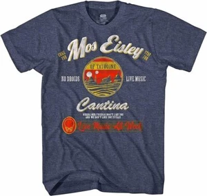 STAR WARS* Mos Eisley Cantina Tatooine Men_s Adult Graphic Tee T-Shirt - Picture 1 of 2