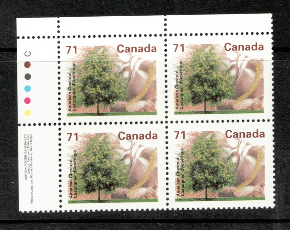 1995 - #1370i UL Pl. Ashton Potter Block - Canada Fruit Tree Definitive - cv$9 - Image 1 of 1