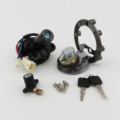 Juego de bloqueo de tapa de gas interruptor de encendido para Yamaha YZF R6 2003-2009 XJ6 2009-2015 Foto 1 de 4