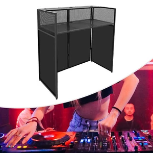 DJ Booth Portable DJ Facade Table Station Event Foldable Tabletop for Show Party - Picture 1 of 23