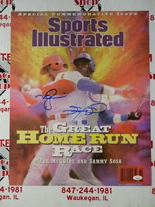 MARK MCGWIRE SAMMY SOSA DUAL SIGNED 16x20 WITH JSA COA - Picture 1 of 3