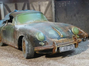 Porsche 356B Coupe Bj.1961 Scheunenfund / Handarbeitsmodell im Maßstab 1:18 - Bild 1 von 15
