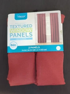 NEW Rod Pocket Filtering 84" Window Curtains for Living Room Drapes 2 Panels Set - Picture 1 of 10