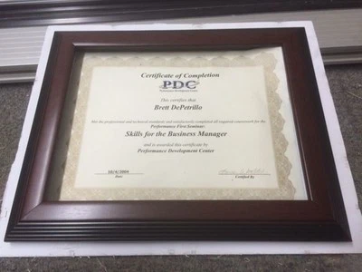 Marco de Madera Diploma Caoba 14"x17" (1.5") Excelente Calidad Foto 1 de 2