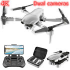 GPS Drone With 4K HD Dual Camera WIFI FPV RC Quadcopter Foldable Drone+2 Battery