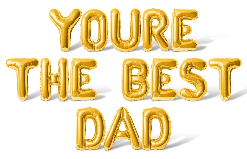 YOURE THE BEST PAPÁ Letra Globo Banner - Día del Padre Fiesta Suministro Decoraciones Foto 1 de 4