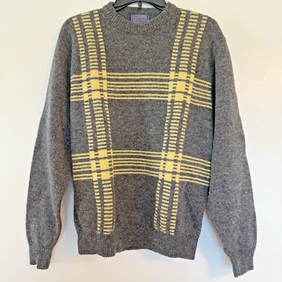 Pendleton Country Traditionals Sweater Mens Large 44 100% Wool Vintage USA FLAWS - Image 1 of 4