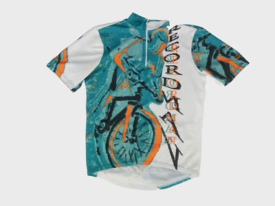 ORINA MODA DE CICLISMO Azul/Naranja CAMISETA DE CICLISMO BRITÁNICA Bicicleta Carrera Camisa Adulto L Foto 1 de 4
