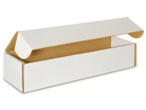10 Corrugated Boxes - 9x5x3" Cardboard Shipping Box White Indestructo Mailers - Picture 1 of 1
