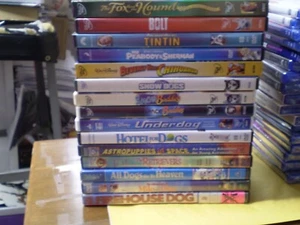 (15) Children's Dog Lovers DVD Lot: (7) Disney Fox & Hound Bolt BH Chihuahua - Picture 1 of 1