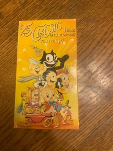 25 Classic 3 Hours Of Color Cartoons Volume IV - VHS (1991, Burbank Video) - Picture 1 of 2