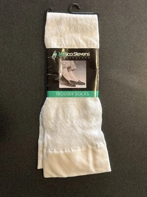 Vintage Jessica Stevens Nylon Trouser Socks Women's Size 9-11 White NEW - Image 1 of 4