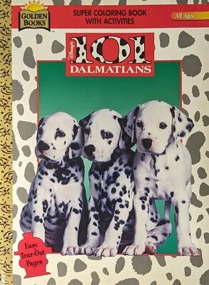 Disney’s 101 Dalmatians Super Coloring & Activity Book Golden Books - Unmarked Foto 1 de 4