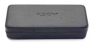 NEW - AUTHENTIC - FLEXON - BLACK - HARD EYEGLASSES CASE - Picture 1 of 2