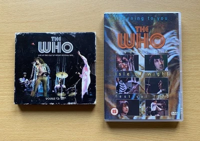The Who CD  & DVD Set - Live At Isle Of Wight 1970 - DVD + Double CD W/ Poster - Image 1 of 4