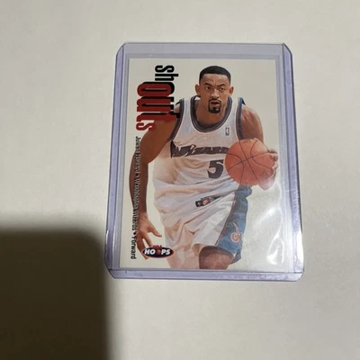 1998 Skybox NBA HOOPS Juwan Howard Washington Wizards Shouts Insert Card - Image 1 of 2