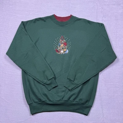 Sudadera M&C Sportswear para mujer verde bordada vacaciones abuela talla grande Foto 1 de 4