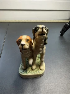 Vintage Pioneer Mose Co NY Hunting Dogs Figurine Japan Spaniel RARE - Picture 1 of 7