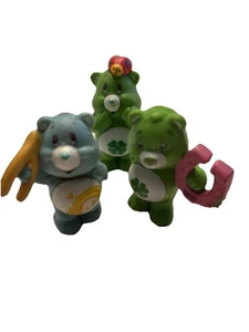 Care Bear Minifigures 1983-84 McDonald’s Giocattolo Ferro di Cavallo Wishbone Fortunato Lotto di 3 - Foto 1 di 7