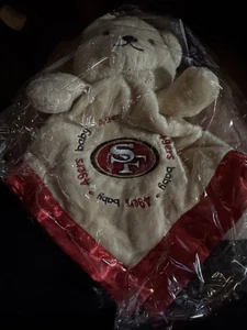 San Francisco 49ers Baby Security Bear Blanket, NFL licenza ufficiale 14X14 in - Foto 1 di 1