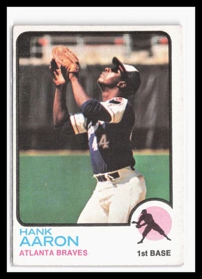 1973 Topps #100 Hank Aaron Atlanta Braves RARO HoF JA Foto 1 de 2