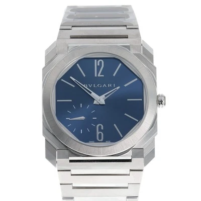 Bulgari Octo Finissimo Stainless Steel Blue Dial 40mm Automatic Mens Watch BGO40 - Image 1 of 4