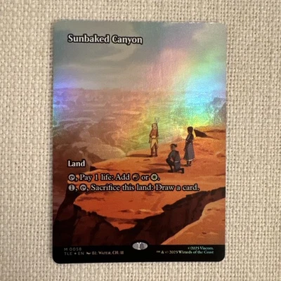 Sunbaked Canyon Borderless Foil M0058 MTG Avatar TLE NM - Image 1 of 2