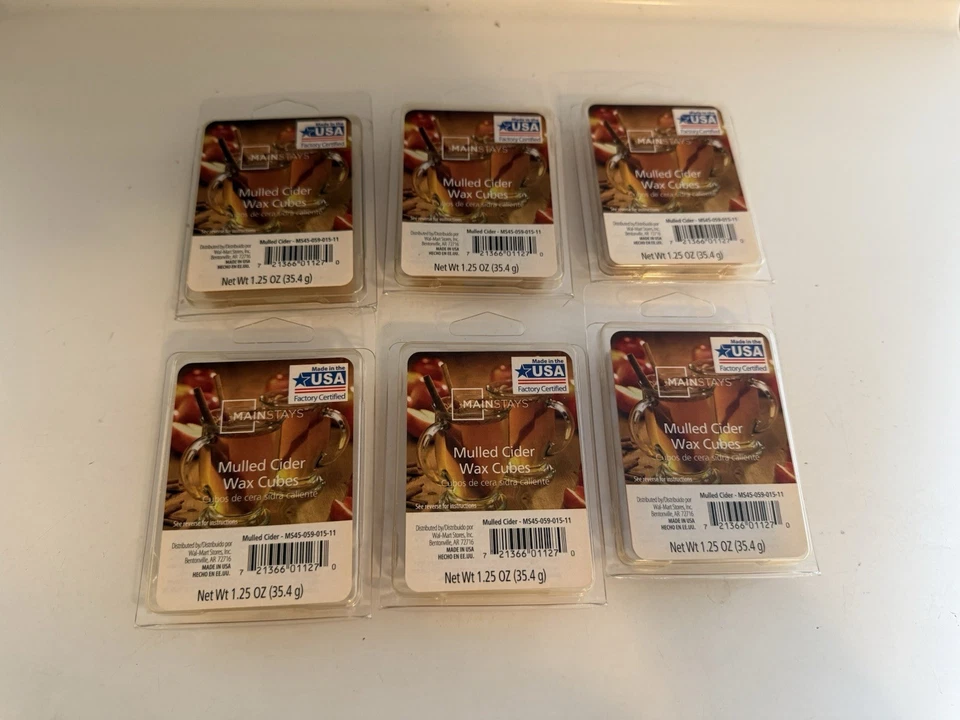Paquete de 6 sidras mullidas Mainstays Wax Melts totalmente nuevas Foto 1 de 1