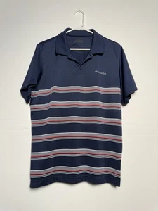 Columbia Men’s Striped Omni-Wick Polo Golf Shirt | Size Large - Picture 1 of 6
